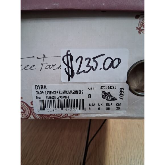 Bed-Stu Oak Tree Farms Womens size 8 DYBA Leather Lavender Chunky Buckle Loafers - Picture 15 of 15